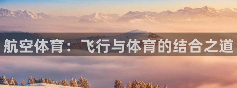 球速体育首页：航空体育：飞行与体育的结合之道